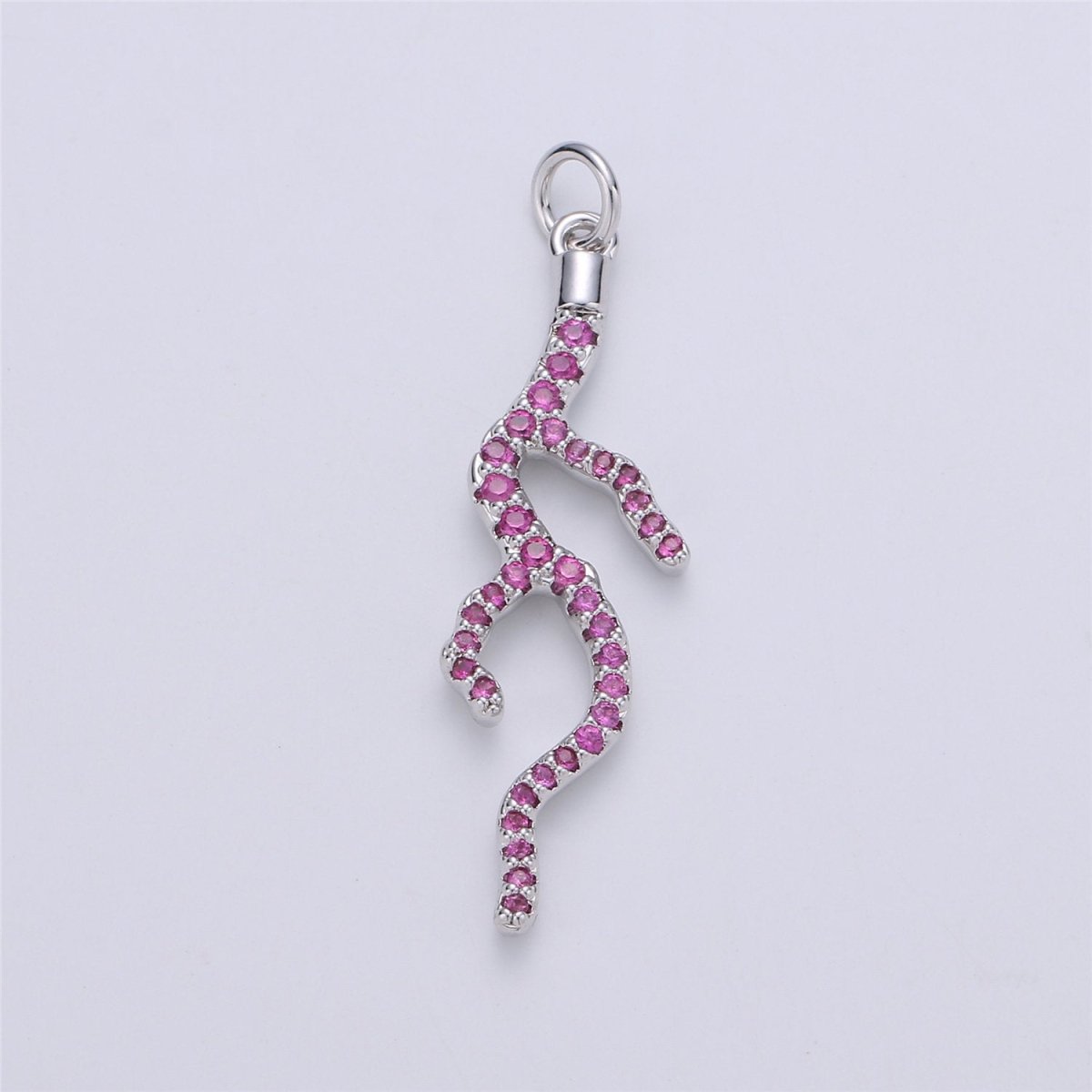 Dainty Fire Charm Micro Pave Gold Fiery hot Root Charm gift Heat Dangle Pendant Drop Pendant for Necklace Earring Supply C-906 - DLUXCA