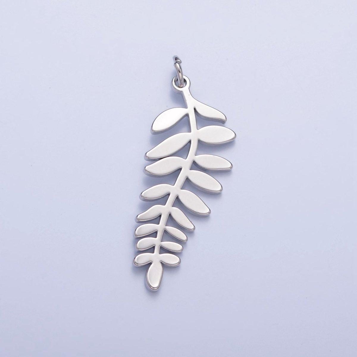 Dainty Flat Nature Palm Leaf Charm For Necklace Bracelet Jewelry Making in 14K or 24K Gold Filled W-253~W-255 - DLUXCA