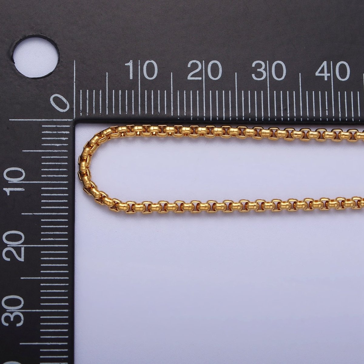 Dainty Gold Cable Rolo Chain Necklace | Waterproof | Unisex Silver Box Chain | Anti Tarnish | STAINLESS STEEL Chain | WA-1710 to WA-1712 Clearance Pricing - DLUXCA