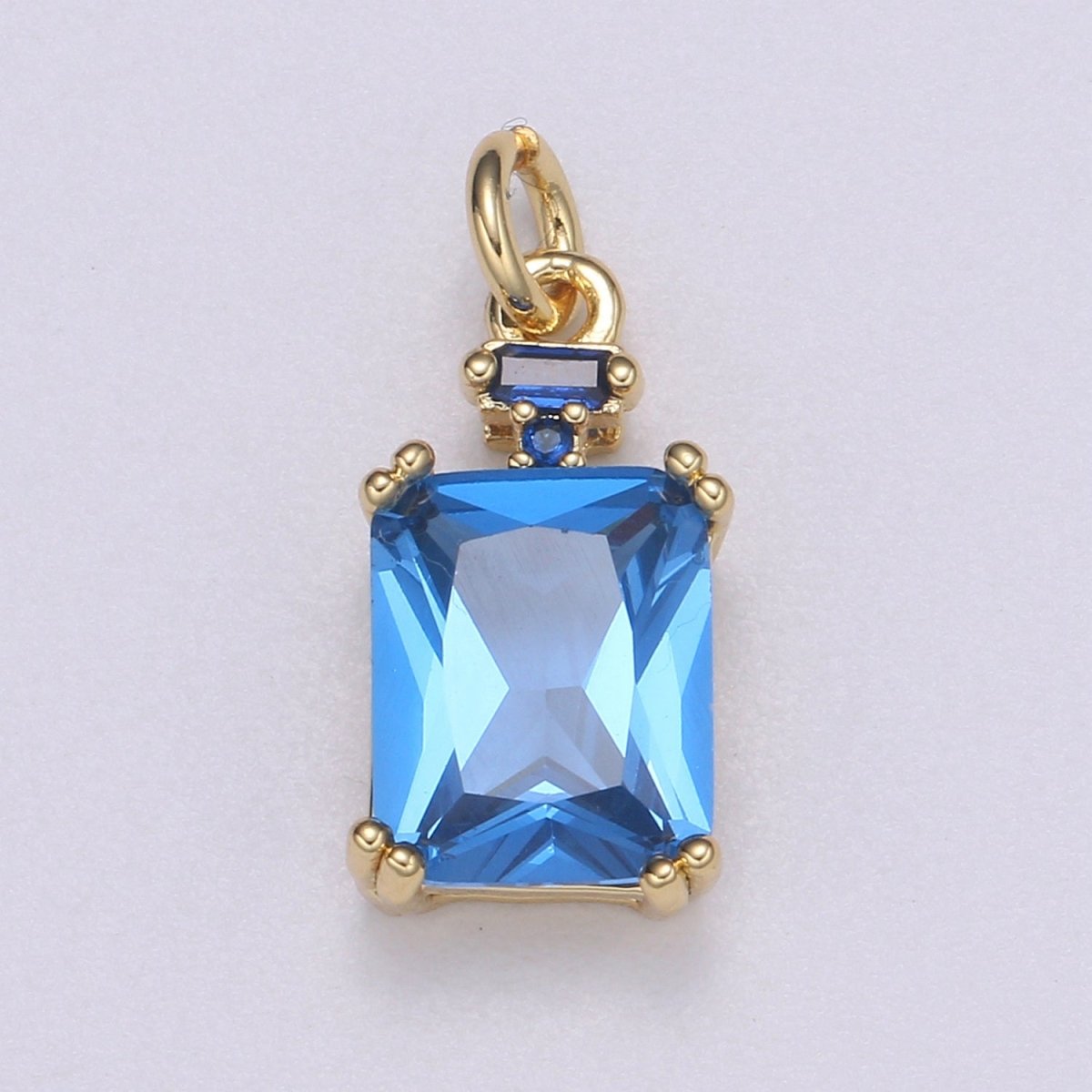 Dainty Gold Filled Crystal Charm E-247-E-253 M-490 - DLUXCA