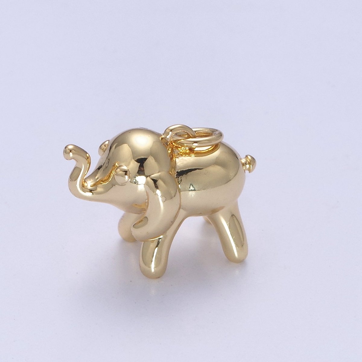 Dainty Gold Filled Elephant Charm Silver Wild Animal Safari Charm N-373 N-374 - DLUXCA