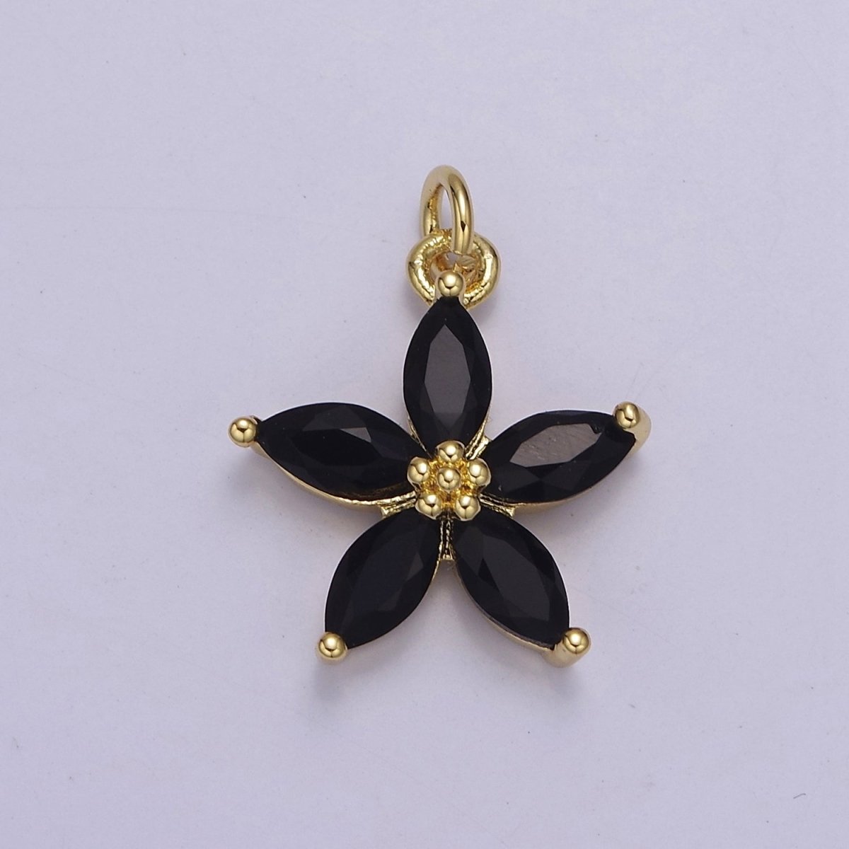 Dainty Gold Five Petal Flower Pendant, Flower Charm, Gold Flower Charm, Earring Bracelet Necklace Making Finding E-448 E-456 E-463 E-466 E-469 E-491 E-510 E-513 E-514 E-549 - DLUXCA
