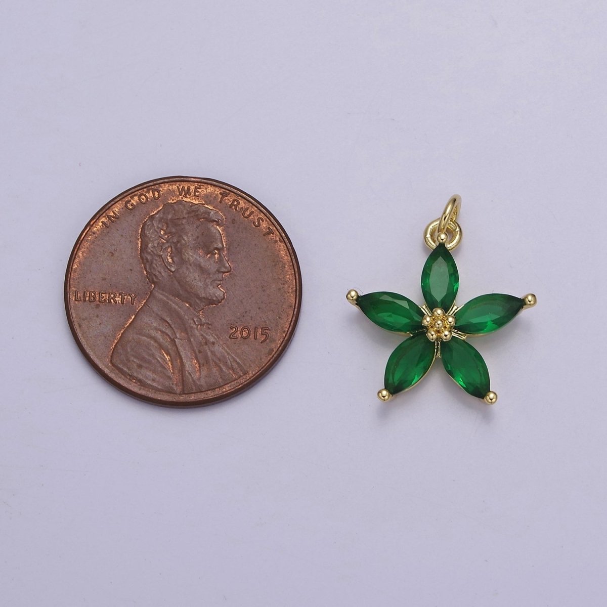 Dainty Gold Five Petal Flower Pendant, Flower Charm, Gold Flower Charm, Earring Bracelet Necklace Making Finding E-448 E-456 E-463 E-466 E-469 E-491 E-510 E-513 E-514 E-549 - DLUXCA