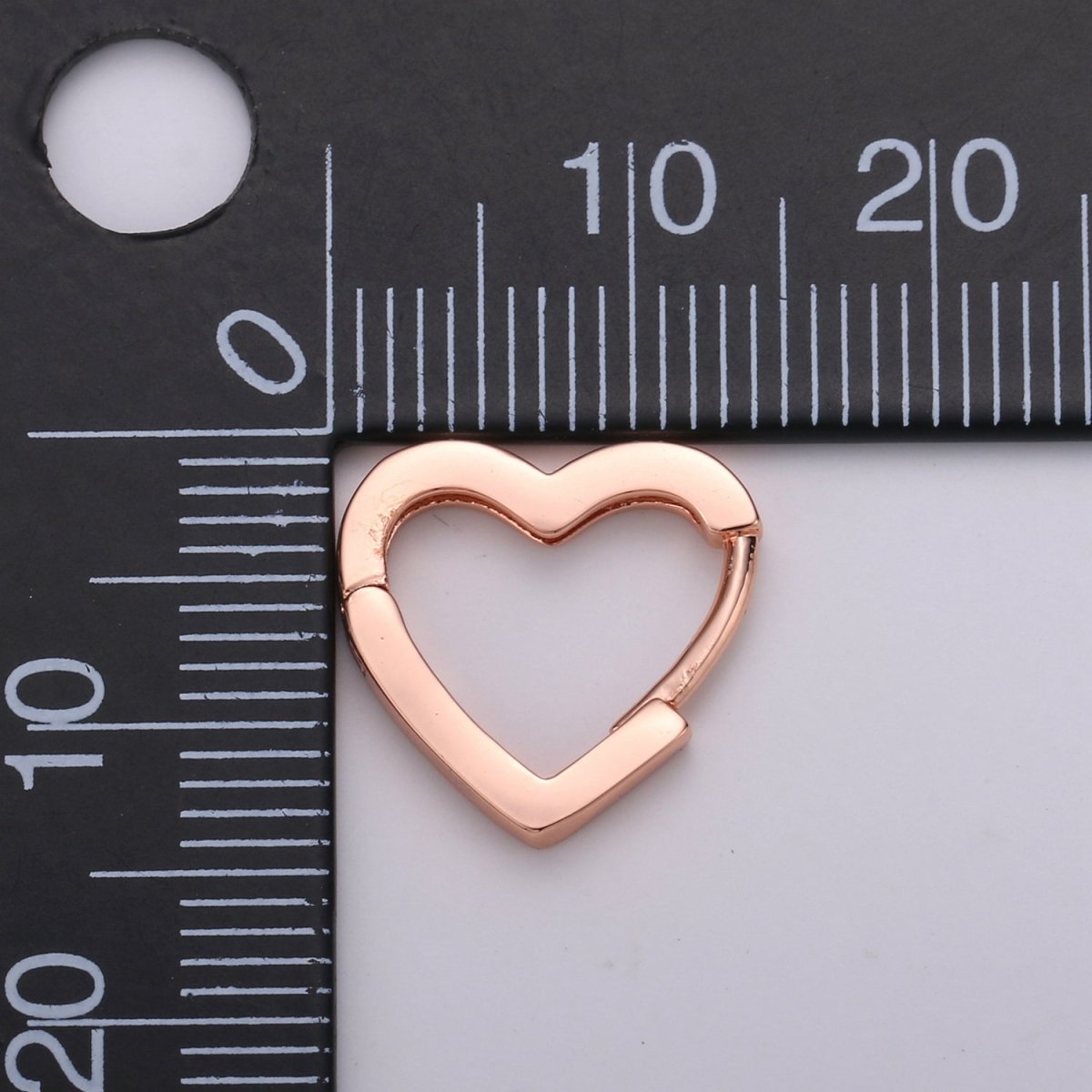 Dainty Gold Heart Hoop Earrings, Small Gold One Touch Hoops, Heart Earring Gift For Her 24k Gold Filled Earring K-582 K-760 Q-084 - DLUXCA