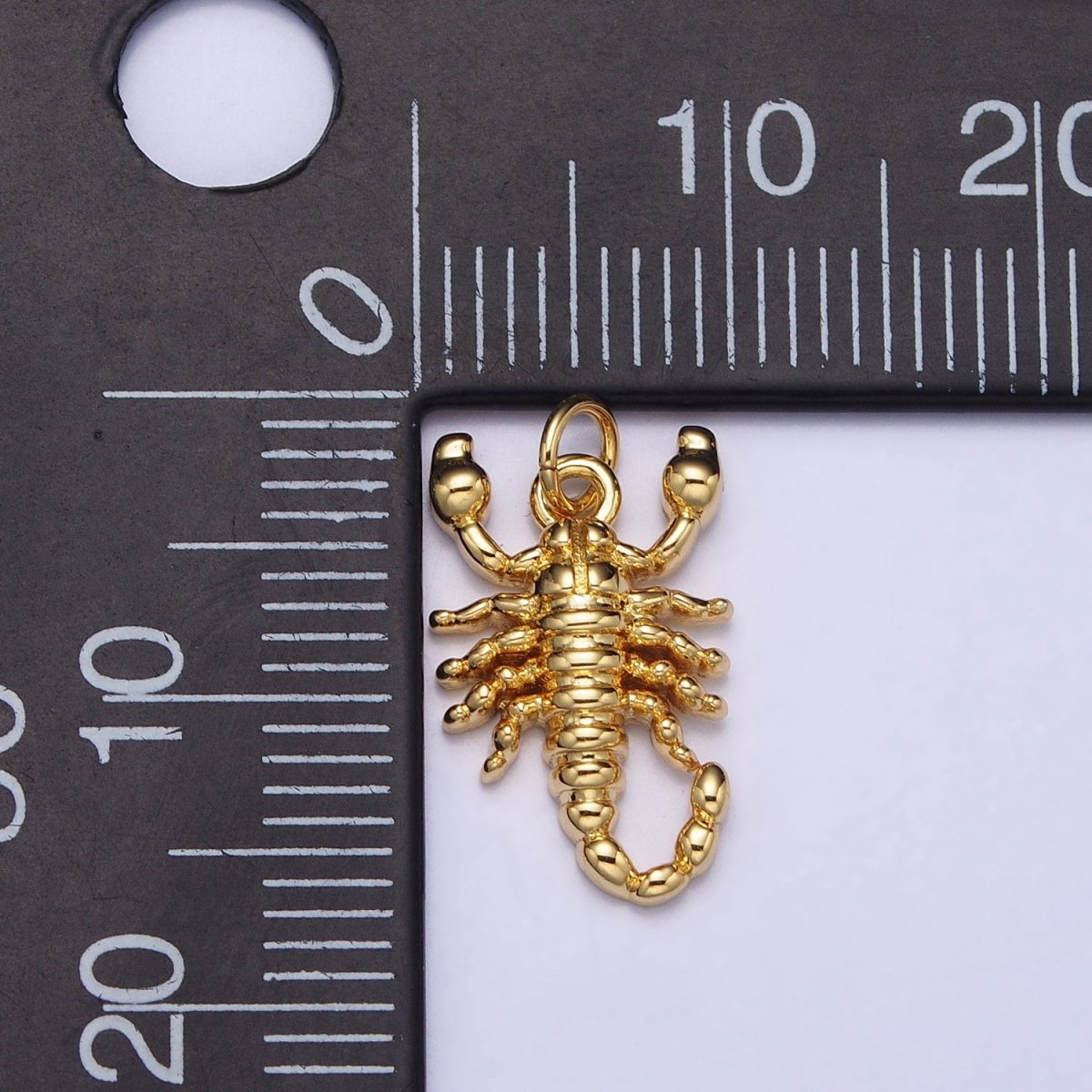 Dainty Gold Scorpion Charm Insect Animal Desert Charm AC-670 AC-671 - DLUXCA