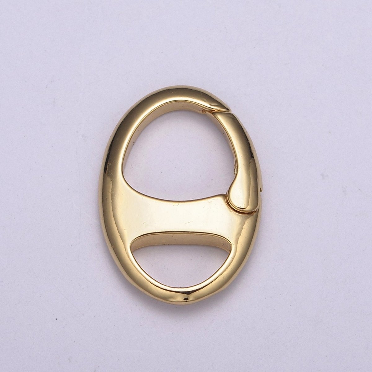 Dainty Gold Spring Gate Ring, Push Gate ring, Soda Tab Clasp 14K Gold Filled Clasp for Charm Holder Connector Clasp / Link Connector L-564 L-565 - DLUXCA