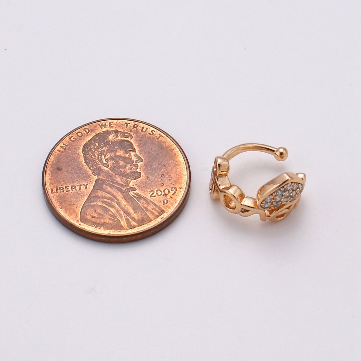 Dainty Heart Ear Cuff No Piercing, Love conch cuff, ear cuff non pierced, ear cuffs, cartilage AI-123 AI-124 AI-125 - DLUXCA