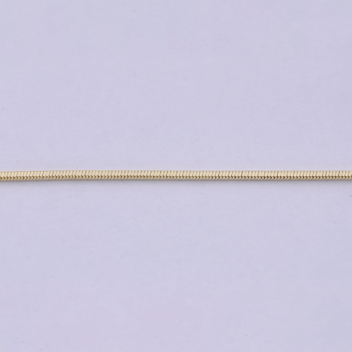 Dainty Herringbone Chain Necklace - 1.1mm 14k Gold Filled Snake Chain - 18 inches Layering Necklace Ready To Wear w/ Lobster Clasp | WA-518 WA-519 - DLUXCA