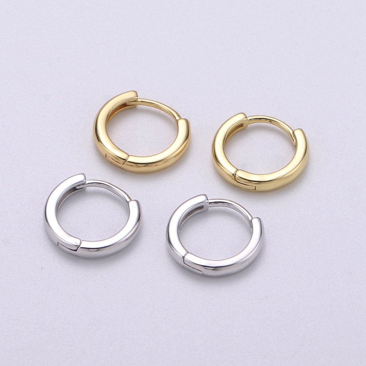 Dainty Hypoallergenic Cartilage Earrings Tiny Hoop Earrings 14K Gold Filled Hoop Tiny Hoop Earrings Small Huggie Minimalist Dainty Hoops for Gift idea Q-186 Q-224 Q-494 - DLUXCA