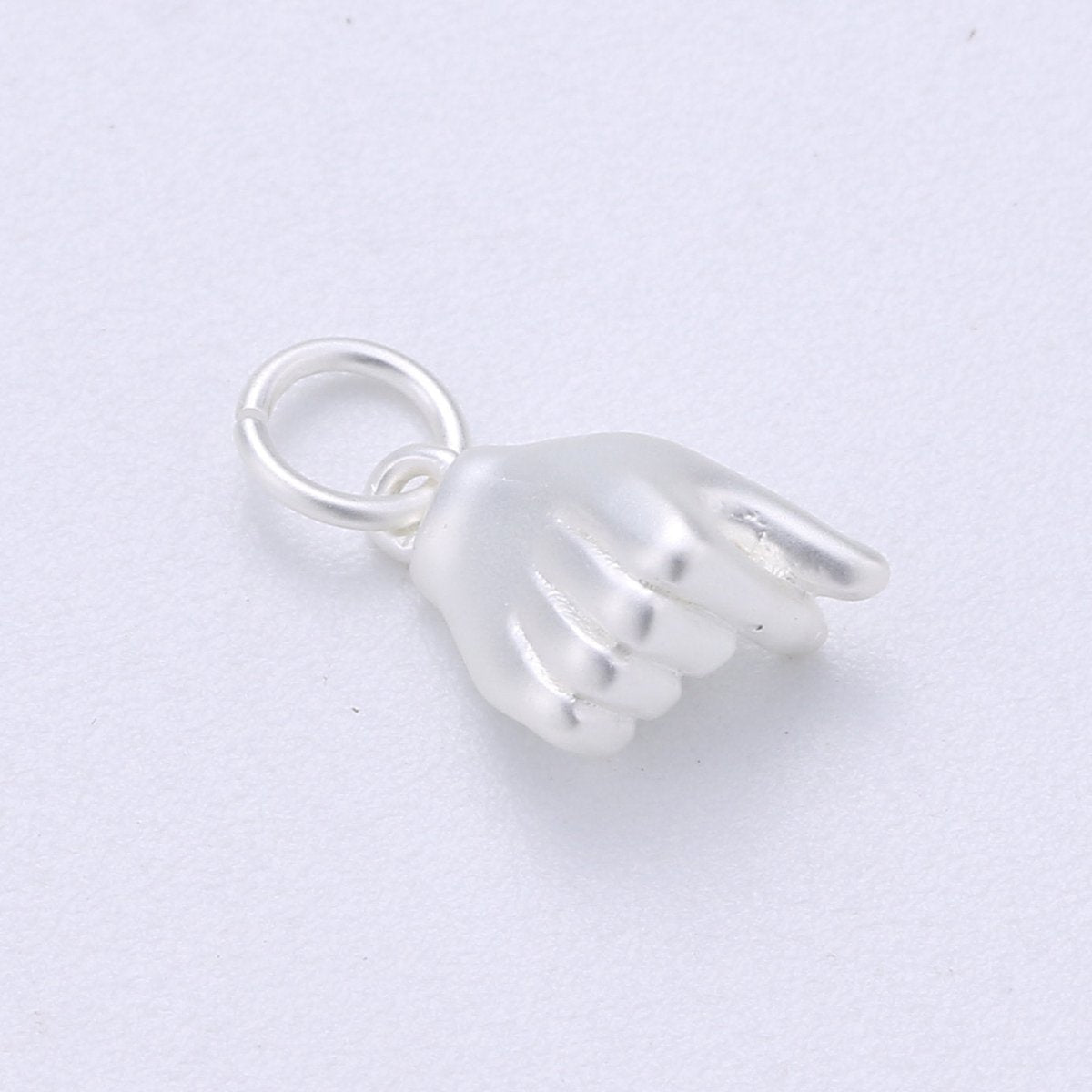 Dainty Kpop Finger Heart Charm Korean Heart Charm, Gold Fill Finger Heart Charm Hand heart symbol Love hand gesture For DIY JewelryC-404 - DLUXCA