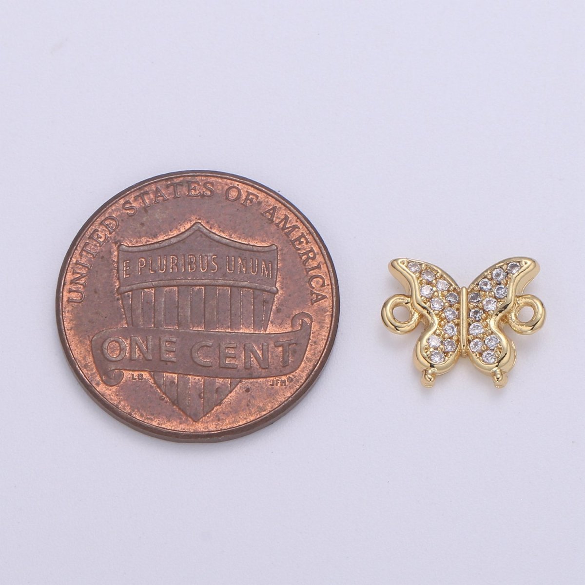 Dainty Little Butterfly Gold Filled Connectors F-602 - DLUXCA