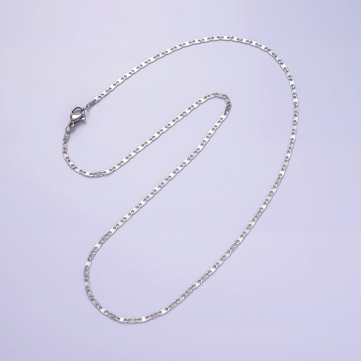 Dainty Mariner Anchor Chain Necklace for Women Stainless Steel Necklace 18 inch long | WA-2101 Clearance Pricing - DLUXCA