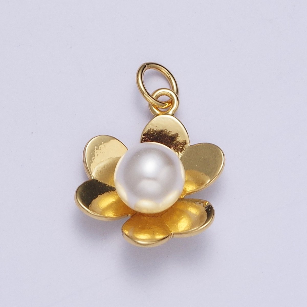 Dainty Minimalist Daisy Flower Charm, Small Simple Gold Daisy Flower For Earring Bracelet Necklace Jewelry Making AG-129 - DLUXCA