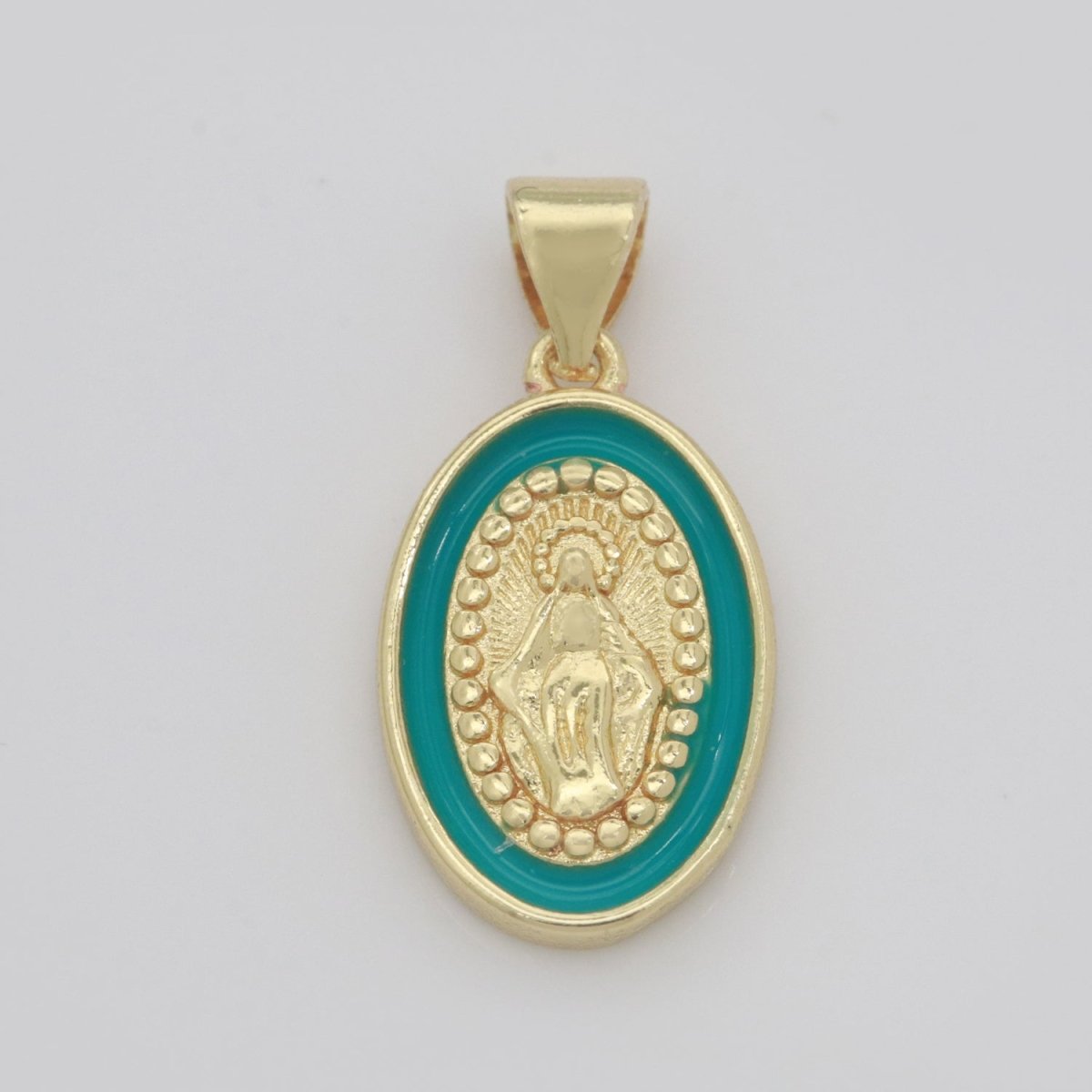 Dainty Miraculous Lady Charm gold medallion Charm, gold filled Virgin Mary religious medal Saint Pendant Religious Coin Catholic Enamel Jewelry N-1373 N-1374 N-1375 N-1376 N-1377 N-1378 N-1379 N-1380 N-1381 N-1382 - DLUXCA