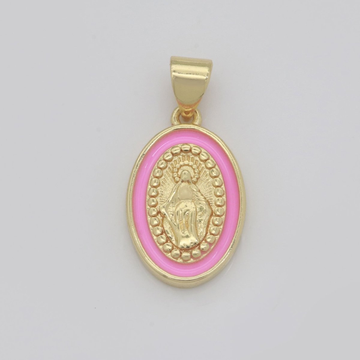 Dainty Miraculous Lady Charm gold medallion Charm, gold filled Virgin Mary religious medal Saint Pendant Religious Coin Catholic Enamel Jewelry N-1373 N-1374 N-1375 N-1376 N-1377 N-1378 N-1379 N-1380 N-1381 N-1382 - DLUXCA