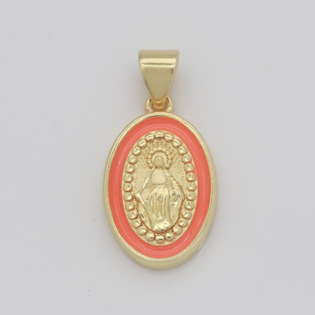 Dainty Miraculous Lady Charm gold medallion Charm, gold filled Virgin Mary religious medal Saint Pendant Religious Coin Catholic Enamel Jewelry N-1373 N-1374 N-1375 N-1376 N-1377 N-1378 N-1379 N-1380 N-1381 N-1382 - DLUXCA