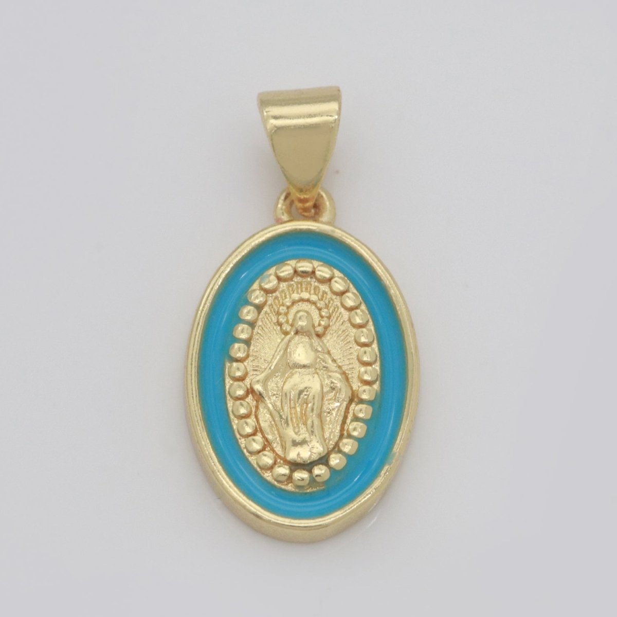Dainty Miraculous Lady Charm gold medallion Charm, gold filled Virgin Mary religious medal Saint Pendant Religious Coin Catholic Enamel Jewelry N-1373 N-1374 N-1375 N-1376 N-1377 N-1378 N-1379 N-1380 N-1381 N-1382 - DLUXCA