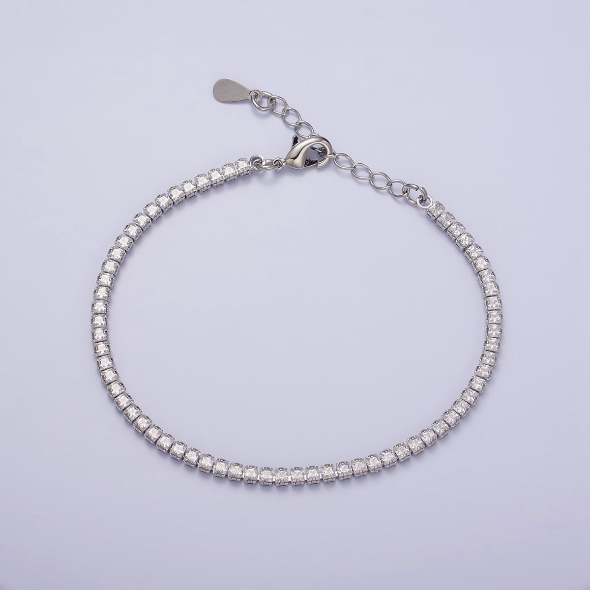 Dainty PEACH, YELLOW, RED Diamond Tennis Bracelet Gold CZ Tennis Bracelet Cubic Zirconia Diamond Bracelet Adjustable | WA-890 WA-891 WA-892 Clearance Pricing - DLUXCA