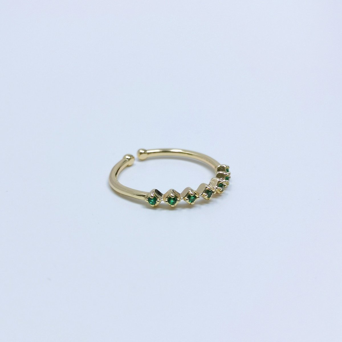 Dainty Rings For Women Crystal Ring Gold Rings Cubic Ring Stackable Ring Bridesmaid Gift Minimalist Rings Claer Pink Blu Green Cz Ring R-231 R-236 R-237 R-240 - DLUXCA