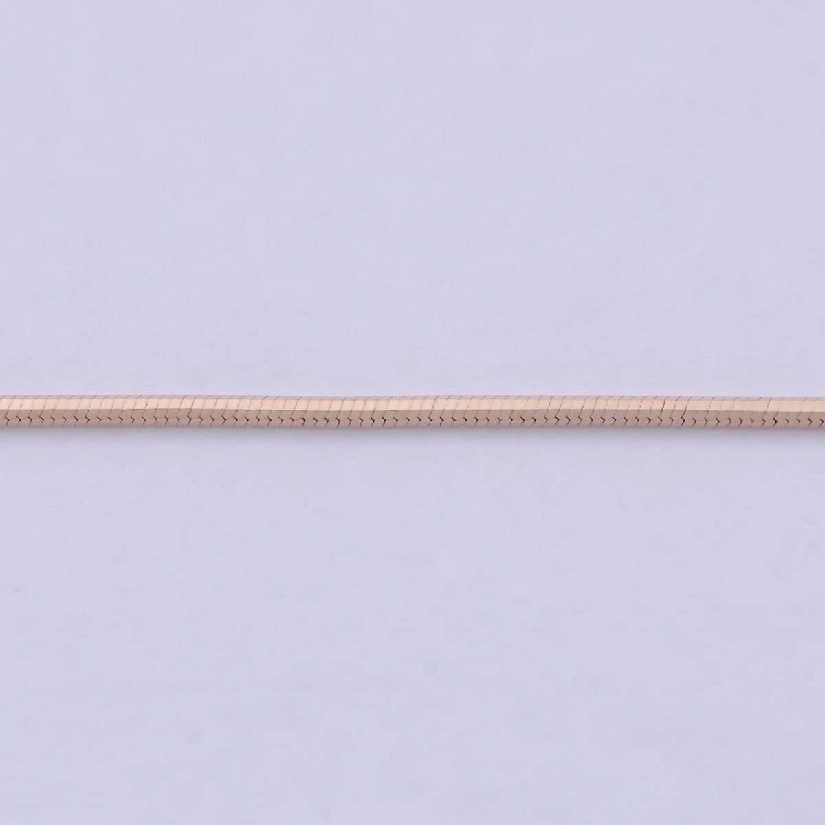 Dainty Round Snake Chain Herringbone Chain Necklace 17.5 Inch ready to wear | WA-800 Clearance Pricing - DLUXCA