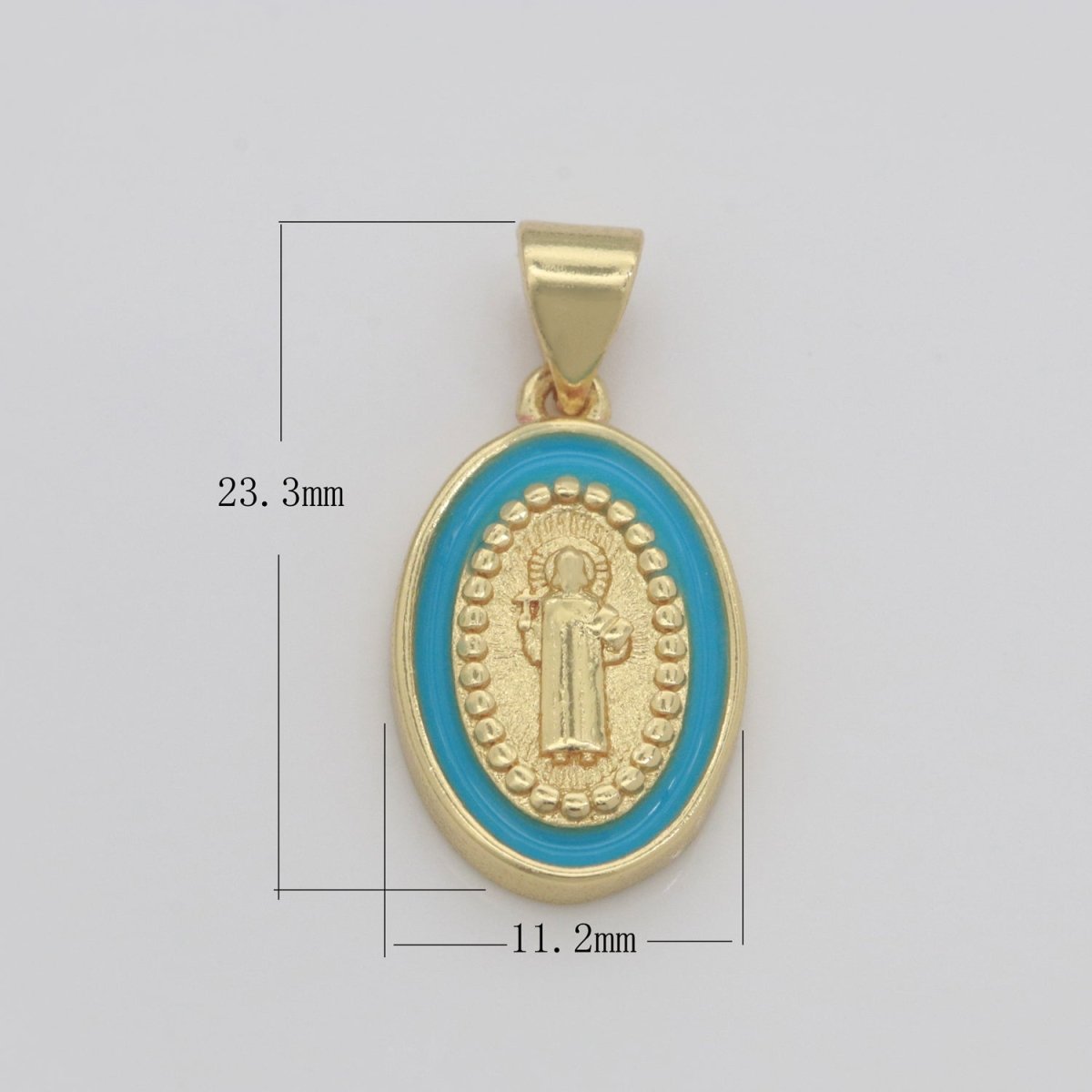 Dainty Saint Jude Charm gold medallion Charm, gold filled San Judas religious medal Patron Saint Pendant Religious Coin Catholic Enamel Jewelry N-1353 N-1354 N-1355 N-1356 N-1357 N-1358 N-1359 N-1360 N-1361 N-1362 - DLUXCA