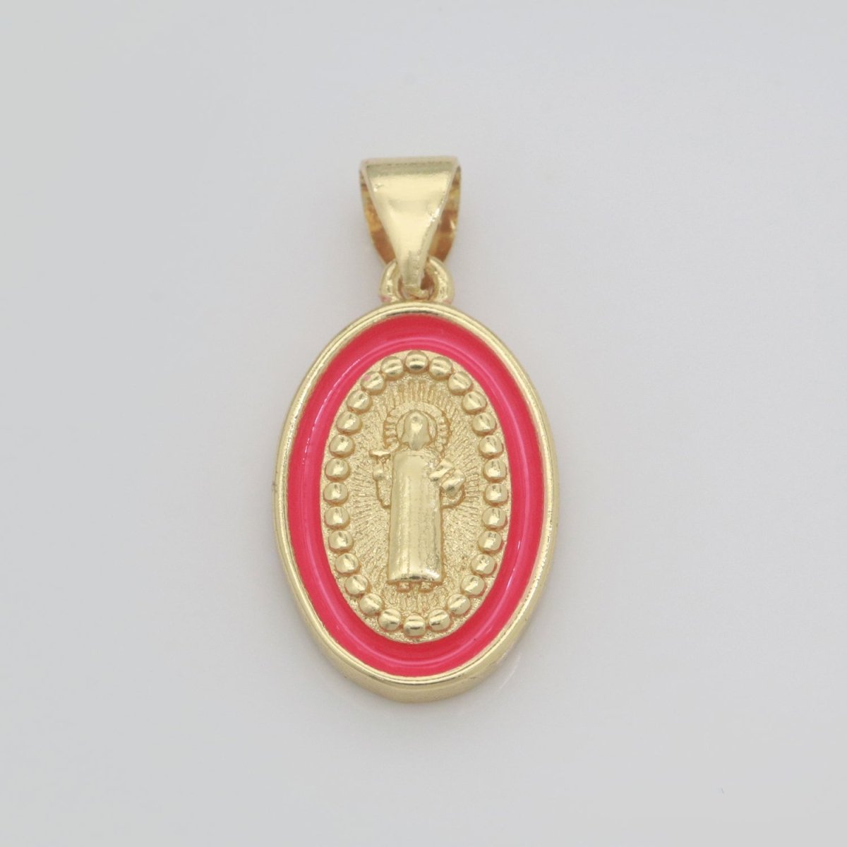 Dainty Saint Jude Charm gold medallion Charm, gold filled San Judas religious medal Patron Saint Pendant Religious Coin Catholic Enamel Jewelry N-1353 N-1354 N-1355 N-1356 N-1357 N-1358 N-1359 N-1360 N-1361 N-1362 - DLUXCA