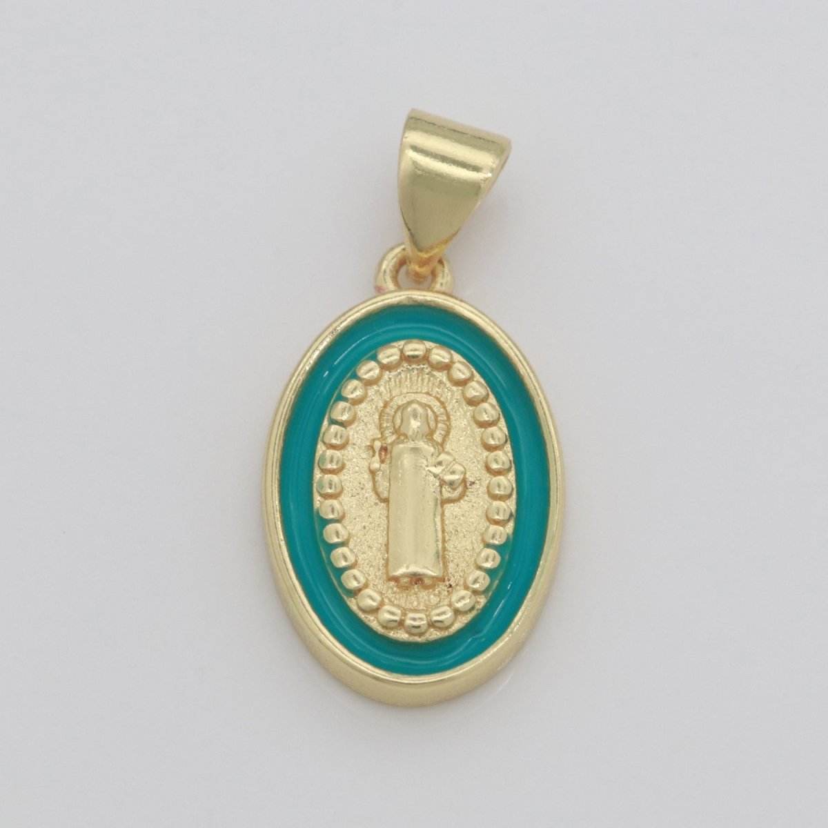 Dainty Saint Jude Charm gold medallion Charm, gold filled San Judas religious medal Patron Saint Pendant Religious Coin Catholic Enamel Jewelry N-1353 N-1354 N-1355 N-1356 N-1357 N-1358 N-1359 N-1360 N-1361 N-1362 - DLUXCA