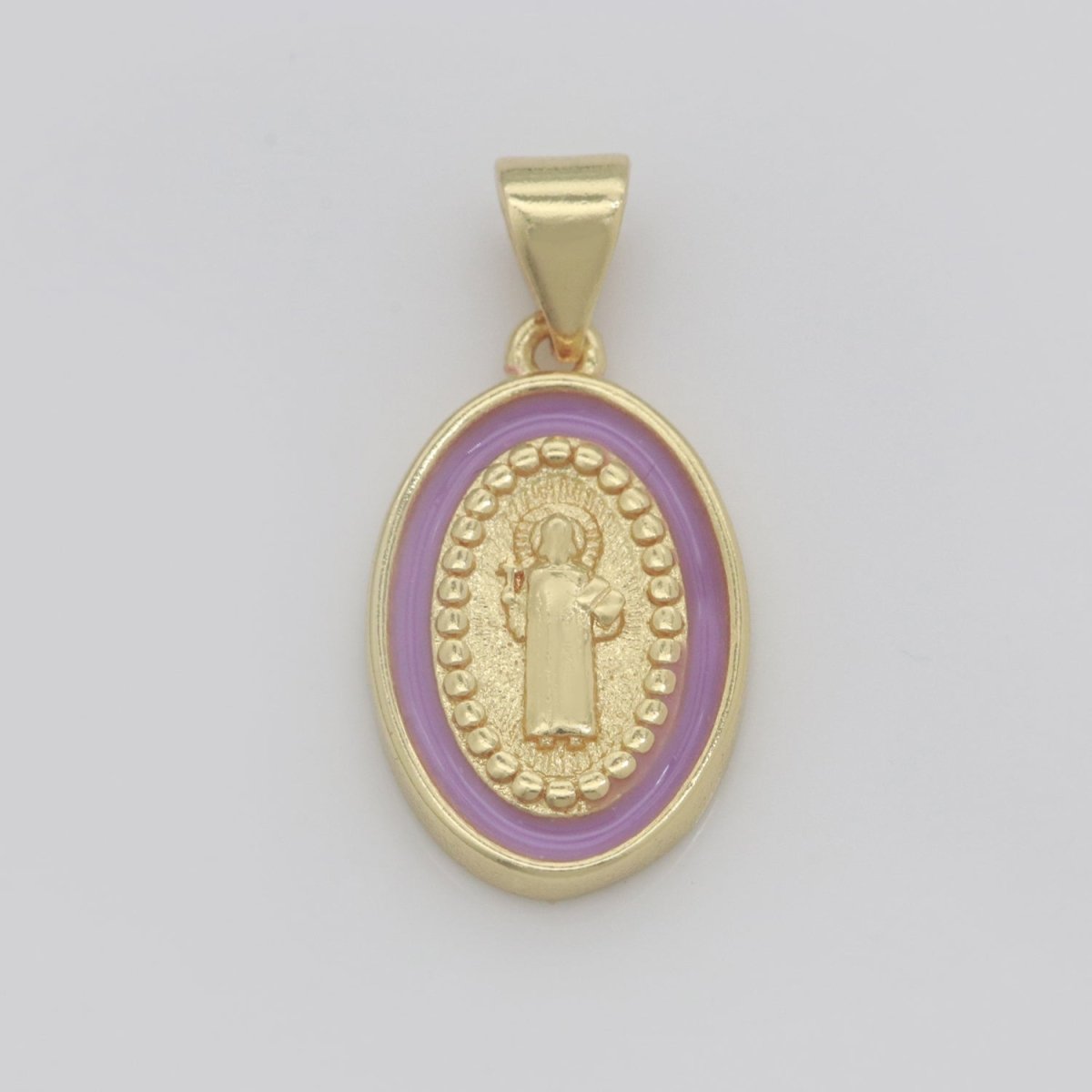 Dainty Saint Jude Charm gold medallion Charm, gold filled San Judas religious medal Patron Saint Pendant Religious Coin Catholic Enamel Jewelry N-1353 N-1354 N-1355 N-1356 N-1357 N-1358 N-1359 N-1360 N-1361 N-1362 - DLUXCA