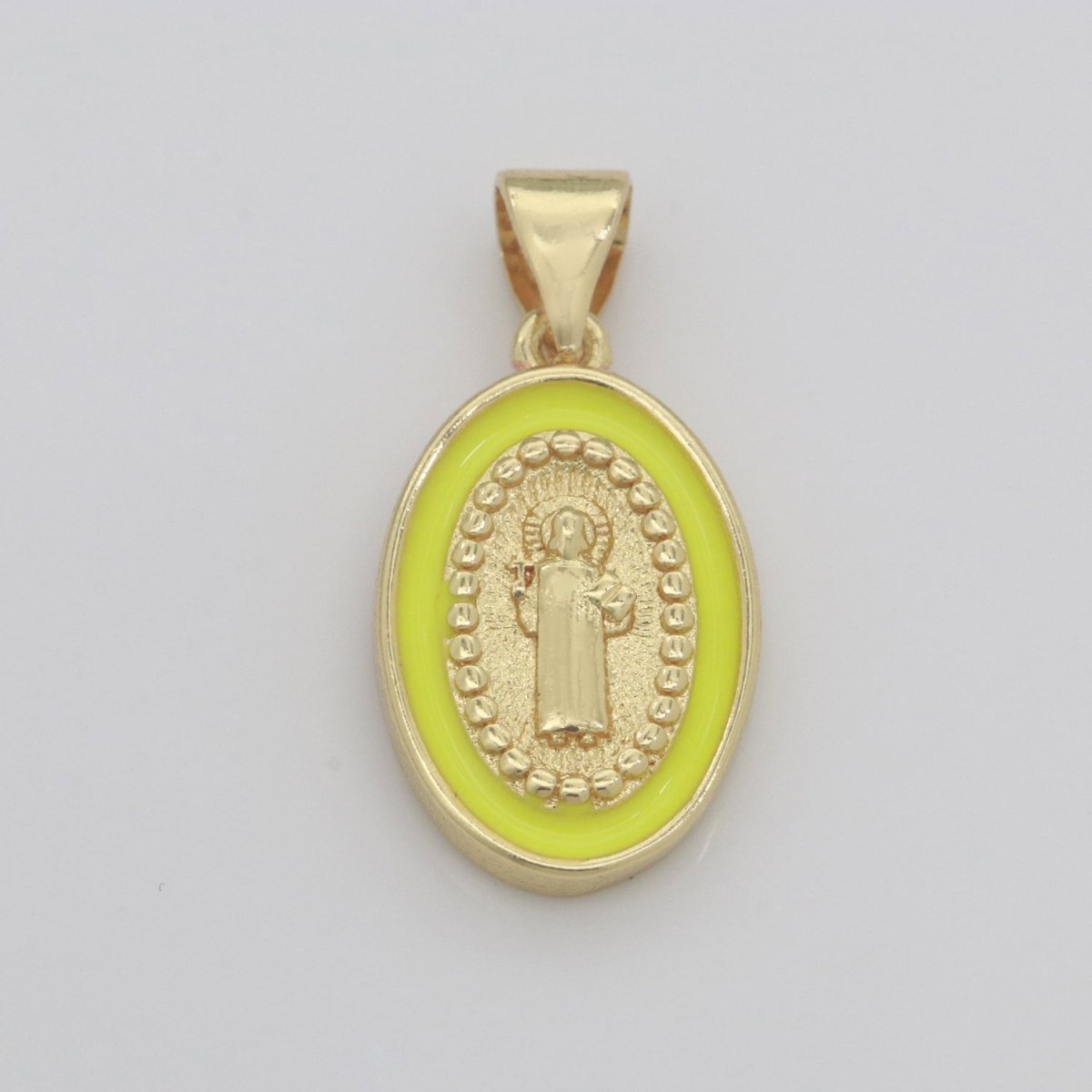 Dainty Saint Jude Charm gold medallion Charm, gold filled San Judas religious medal Patron Saint Pendant Religious Coin Catholic Enamel Jewelry N-1353 N-1354 N-1355 N-1356 N-1357 N-1358 N-1359 N-1360 N-1361 N-1362 - DLUXCA