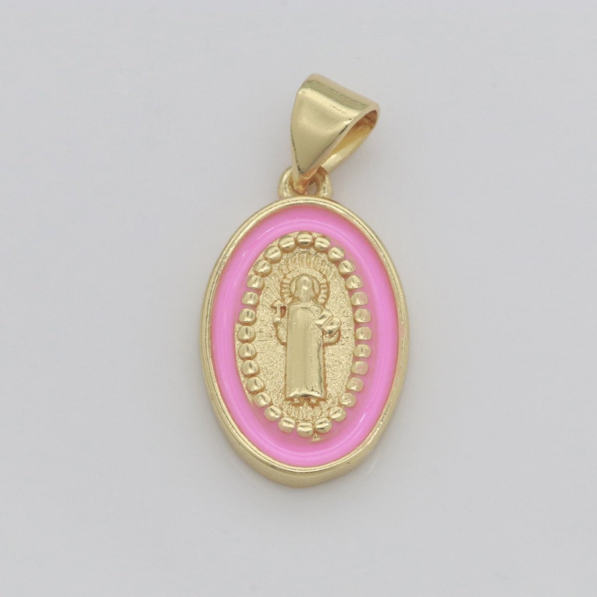 Dainty Saint Jude Charm gold medallion Charm, gold filled San Judas religious medal Patron Saint Pendant Religious Coin Catholic Enamel Jewelry N-1353 N-1354 N-1355 N-1356 N-1357 N-1358 N-1359 N-1360 N-1361 N-1362 - DLUXCA