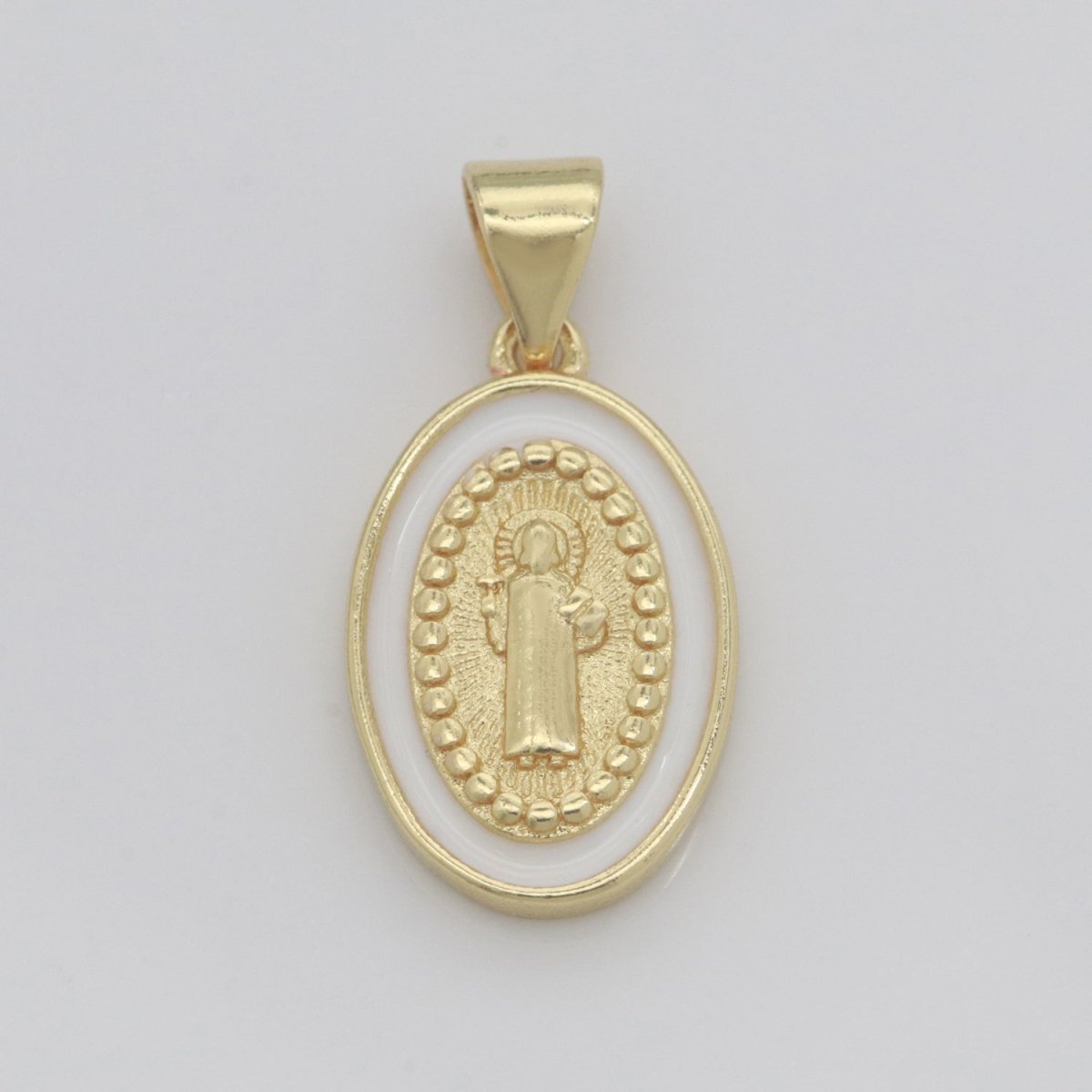 Dainty Saint Jude Charm gold medallion Charm, gold filled San Judas religious medal Patron Saint Pendant Religious Coin Catholic Enamel Jewelry N-1353 N-1354 N-1355 N-1356 N-1357 N-1358 N-1359 N-1360 N-1361 N-1362 - DLUXCA