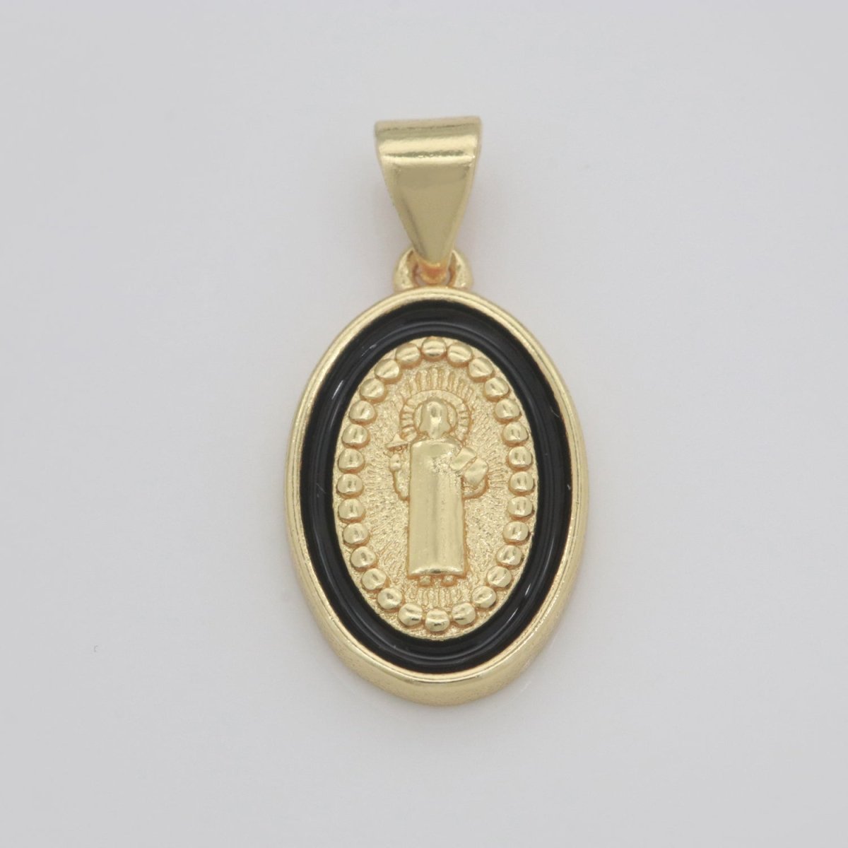 Dainty Saint Jude Charm gold medallion Charm, gold filled San Judas religious medal Patron Saint Pendant Religious Coin Catholic Enamel Jewelry N-1353 N-1354 N-1355 N-1356 N-1357 N-1358 N-1359 N-1360 N-1361 N-1362 - DLUXCA