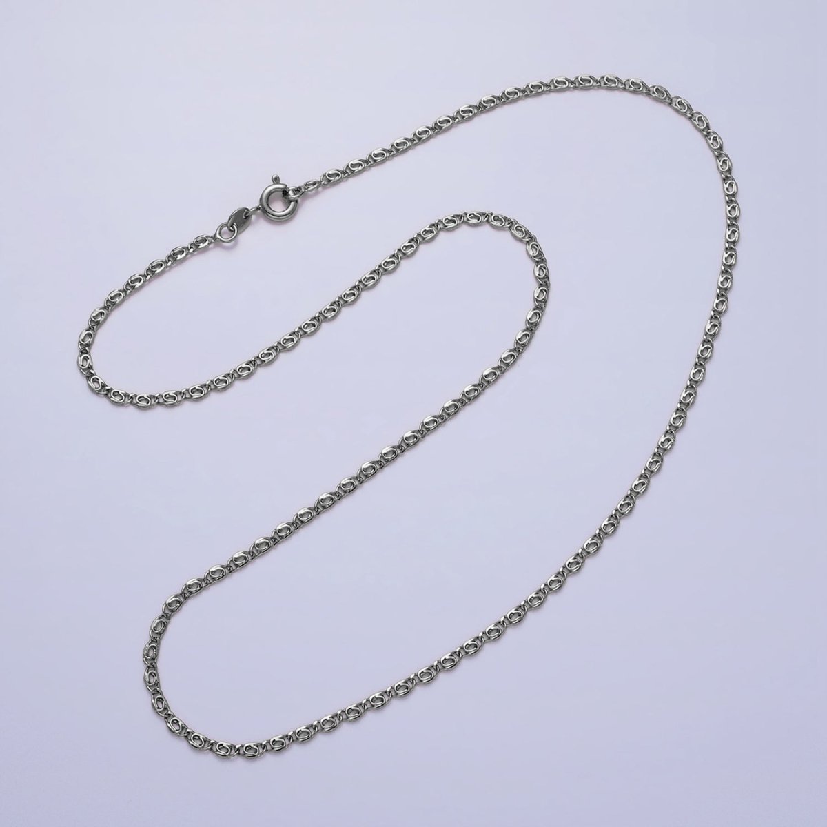 Dainty Scroll Chain Necklace 17.75 inch, 19.6 inch Long Ready to Wear Necklace in 18k Gold Filled | WA-1680 WA-1681 WA-1682 WA-1683 Clearance Pricing - DLUXCA