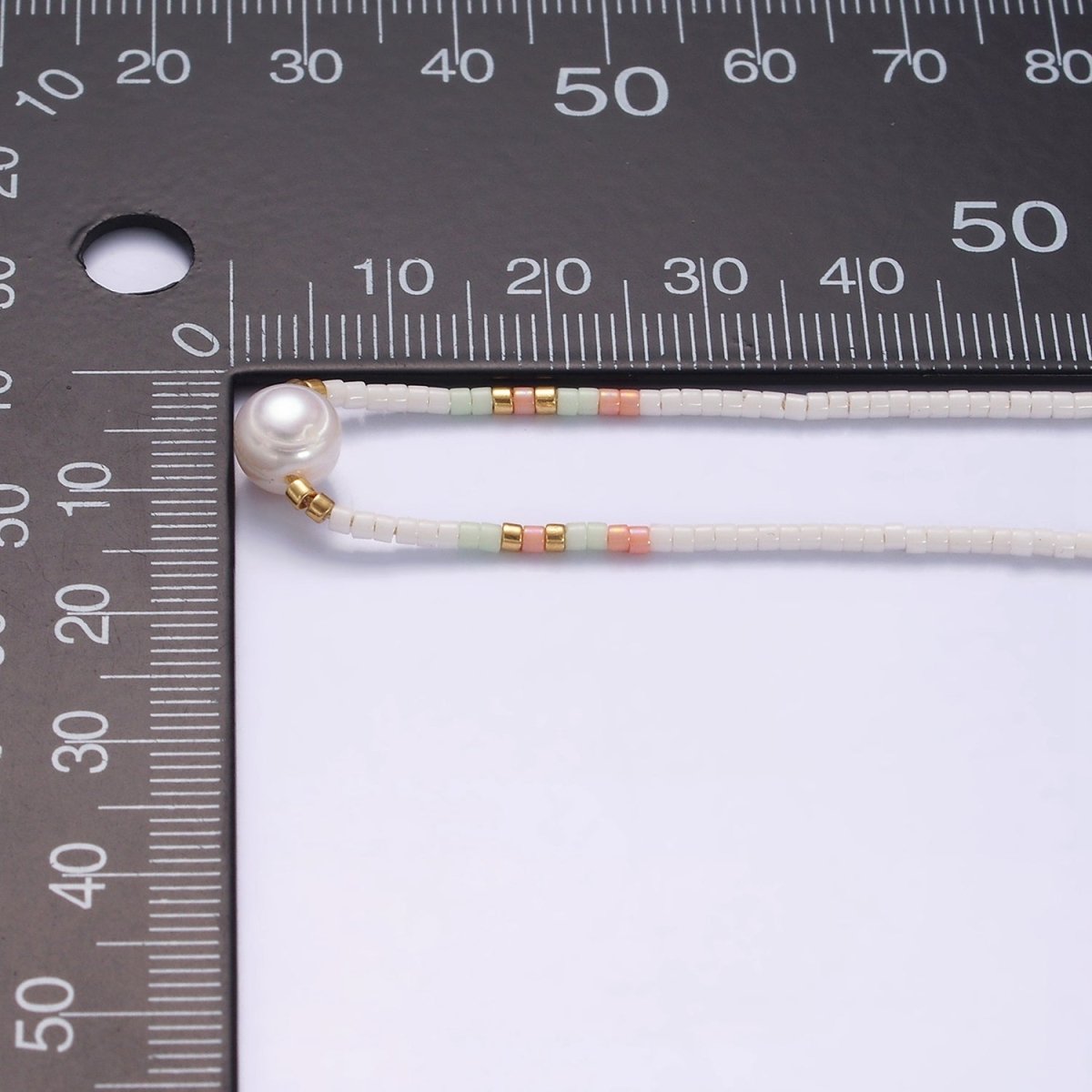 Dainty Shell Pearl Cord Bracelet with White Pink Gold Cylinder Beaded Adjustable Bracelet | WA-2199 Clearance Pricing - DLUXCA