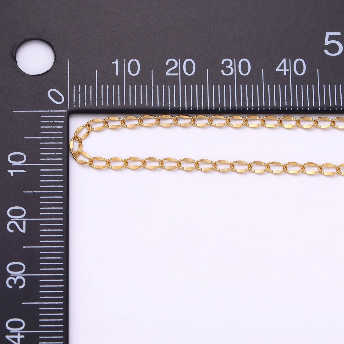 Dainty Silver Cable Chain 2.1mm Unfinished chain by Yard Unique Cable Link Chain | ROLL-1326 Clearance Pricing - DLUXCA