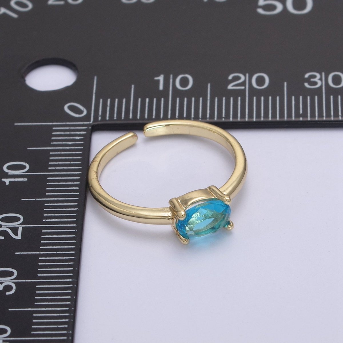 Dainty Solitaire cz Ring For Minimalist Jewelry U-269 ~ U-274 - DLUXCA