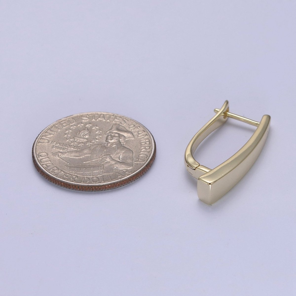 Delicate Long Thin Hoops, Lightweight Gold Hoops, Minimalist Hoops, Simple Gold Hoops, Gold Geometrical Hoops Gold filled T-300 - DLUXCA