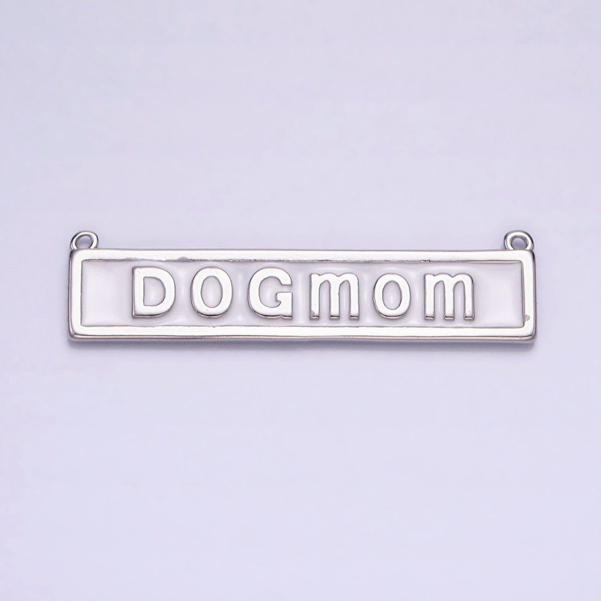 Dog Mom Word Charm Connectors Bar Pendants Link Connector in Gold Silver for Necklace Supply AA927 AA928 AA929 AA930 - DLUXCA