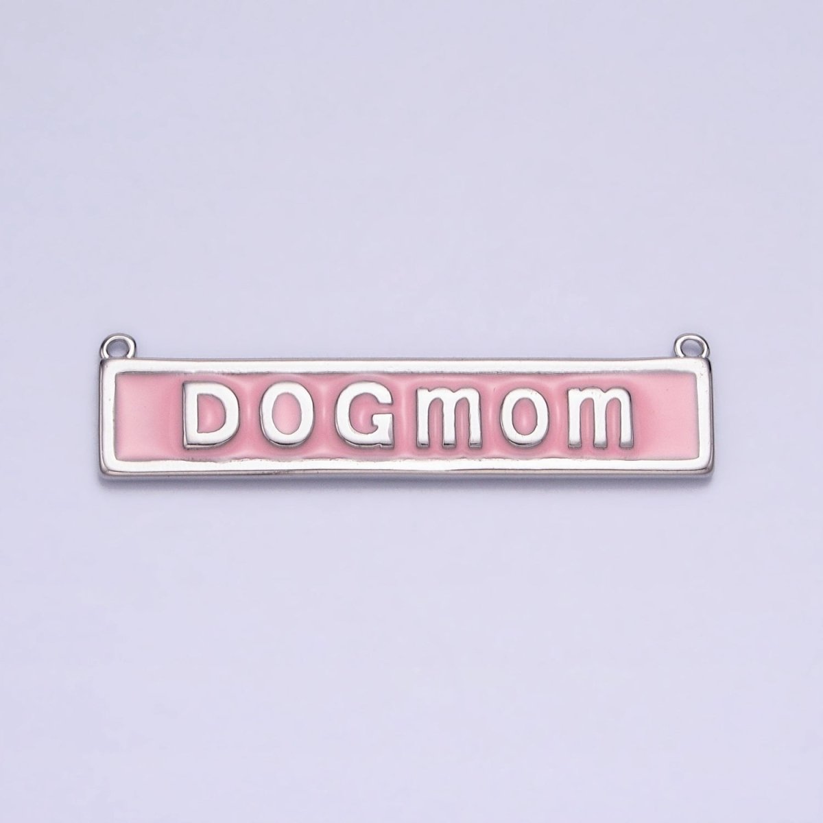 Dog Mom Word Charm Connectors Bar Pendants Link Connector in Gold Silver for Necklace Supply AA927 AA928 AA929 AA930 - DLUXCA