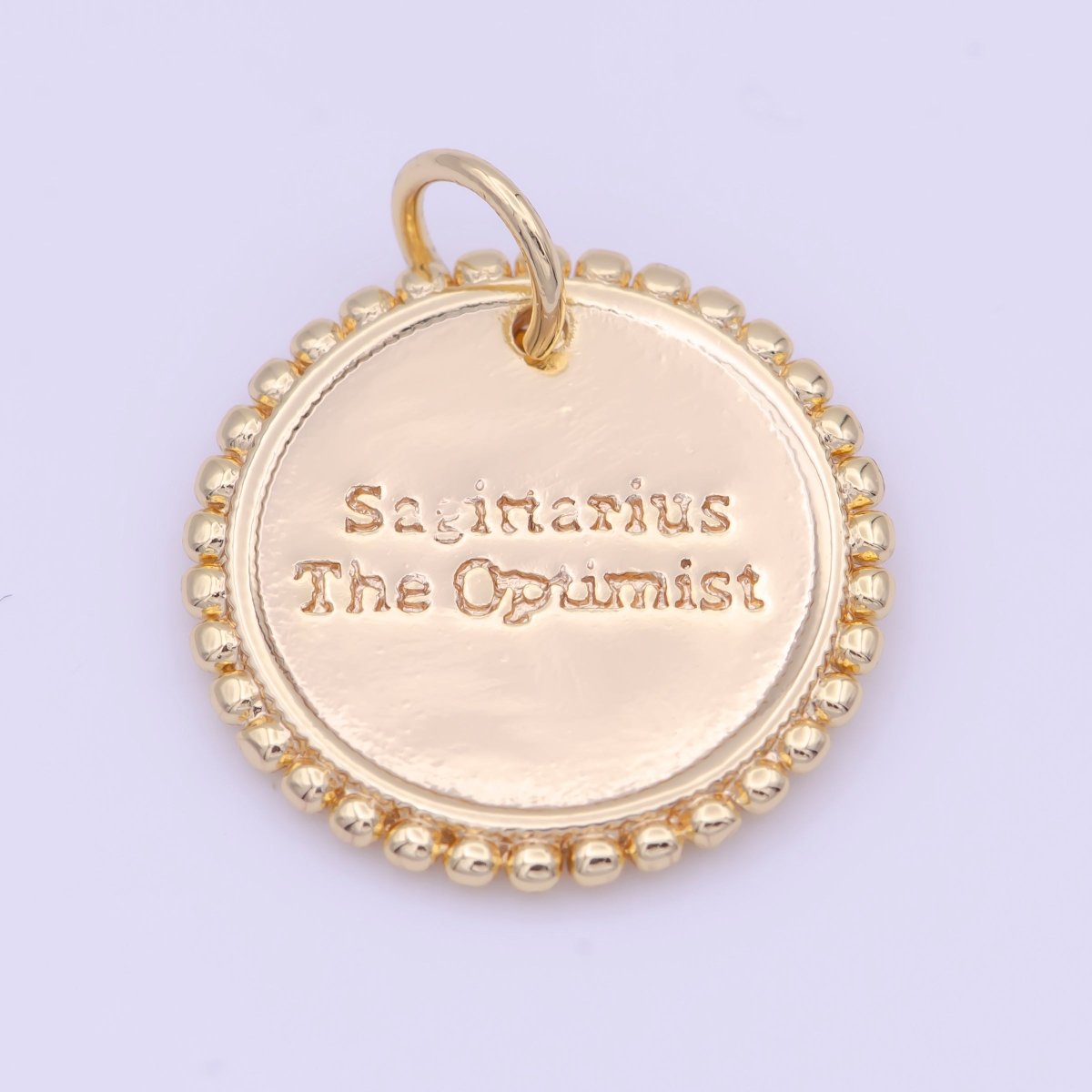 Double Sided Zodiac Horoscope Astrology Personalized Coin Charm | A-625-A-636 - DLUXCA