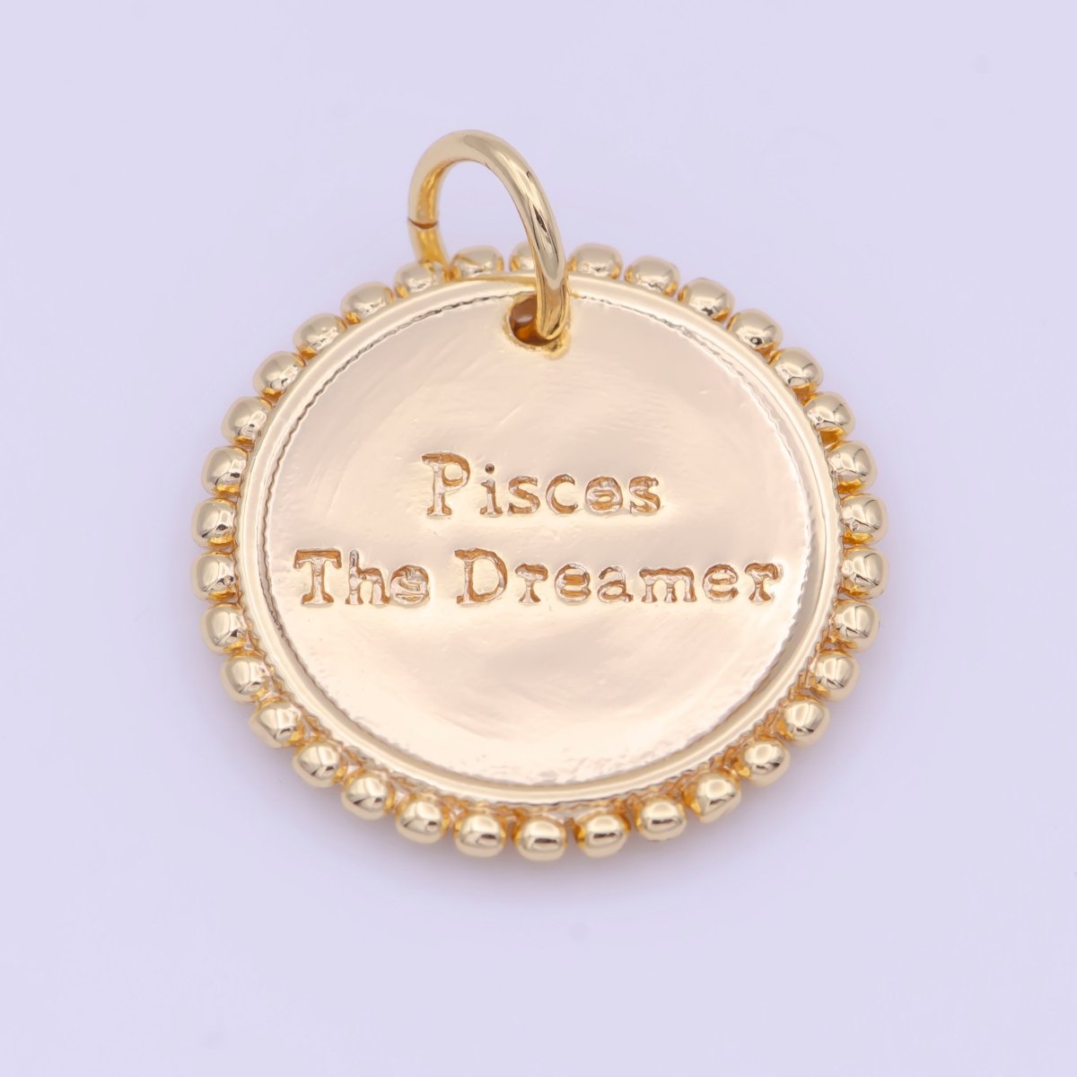 Double Sided Zodiac Horoscope Astrology Personalized Coin Charm | A-625-A-636 - DLUXCA