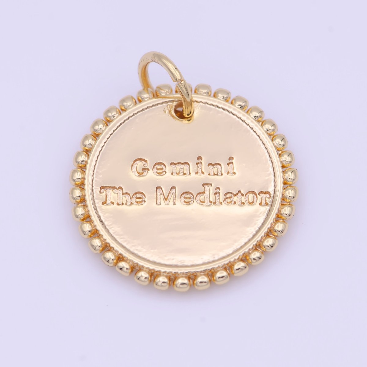 Double Sided Zodiac Horoscope Astrology Personalized Coin Charm | A-625-A-636 - DLUXCA