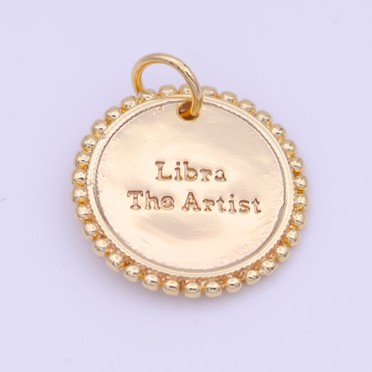 Double Sided Zodiac Horoscope Astrology Personalized Coin Charm | A-625-A-636 - DLUXCA