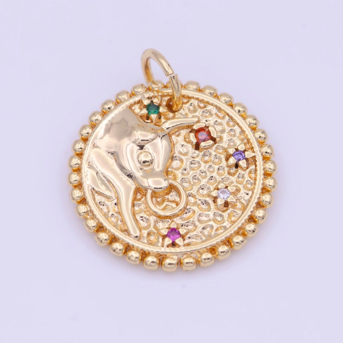 Double Sided Zodiac Horoscope Astrology Personalized Coin Charm | A-625-A-636 - DLUXCA