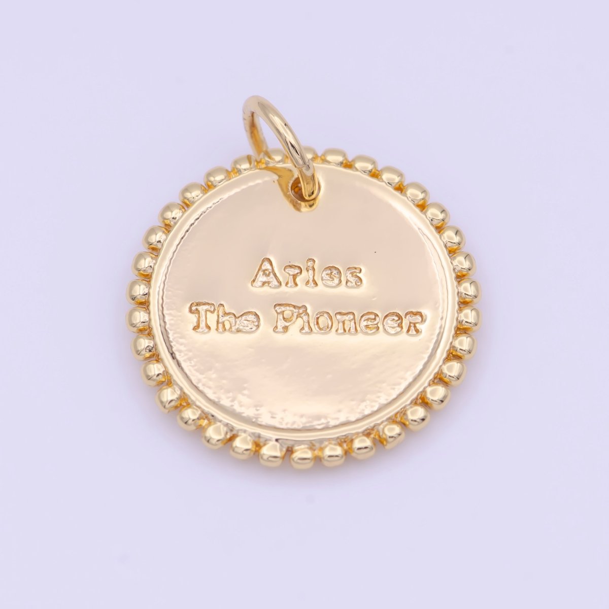 Double Sided Zodiac Horoscope Astrology Personalized Coin Charm | A-625-A-636 - DLUXCA