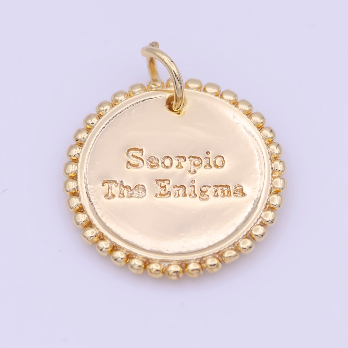 Double Sided Zodiac Horoscope Astrology Personalized Coin Charm | A-625-A-636 - DLUXCA