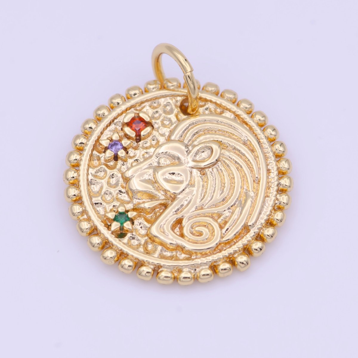 Double Sided Zodiac Horoscope Astrology Personalized Coin Charm | A-625-A-636 - DLUXCA