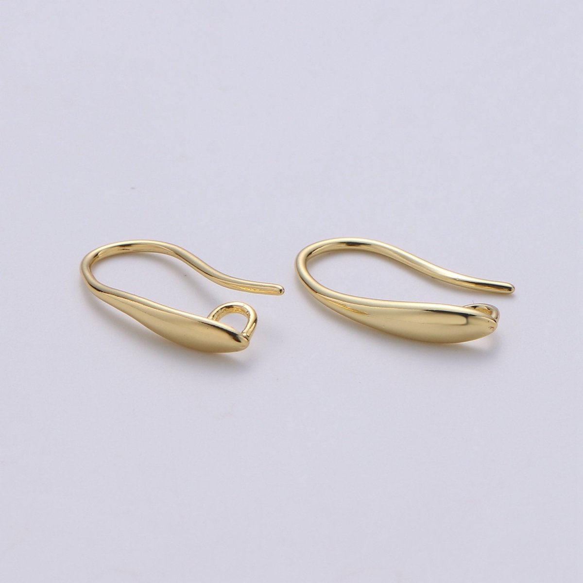 Earring hook, Nickel free Lead Free 18x11mm, 14K gold Filled Earring Jewelry component, Earring component, Earring making, K-650 K-651 - DLUXCA