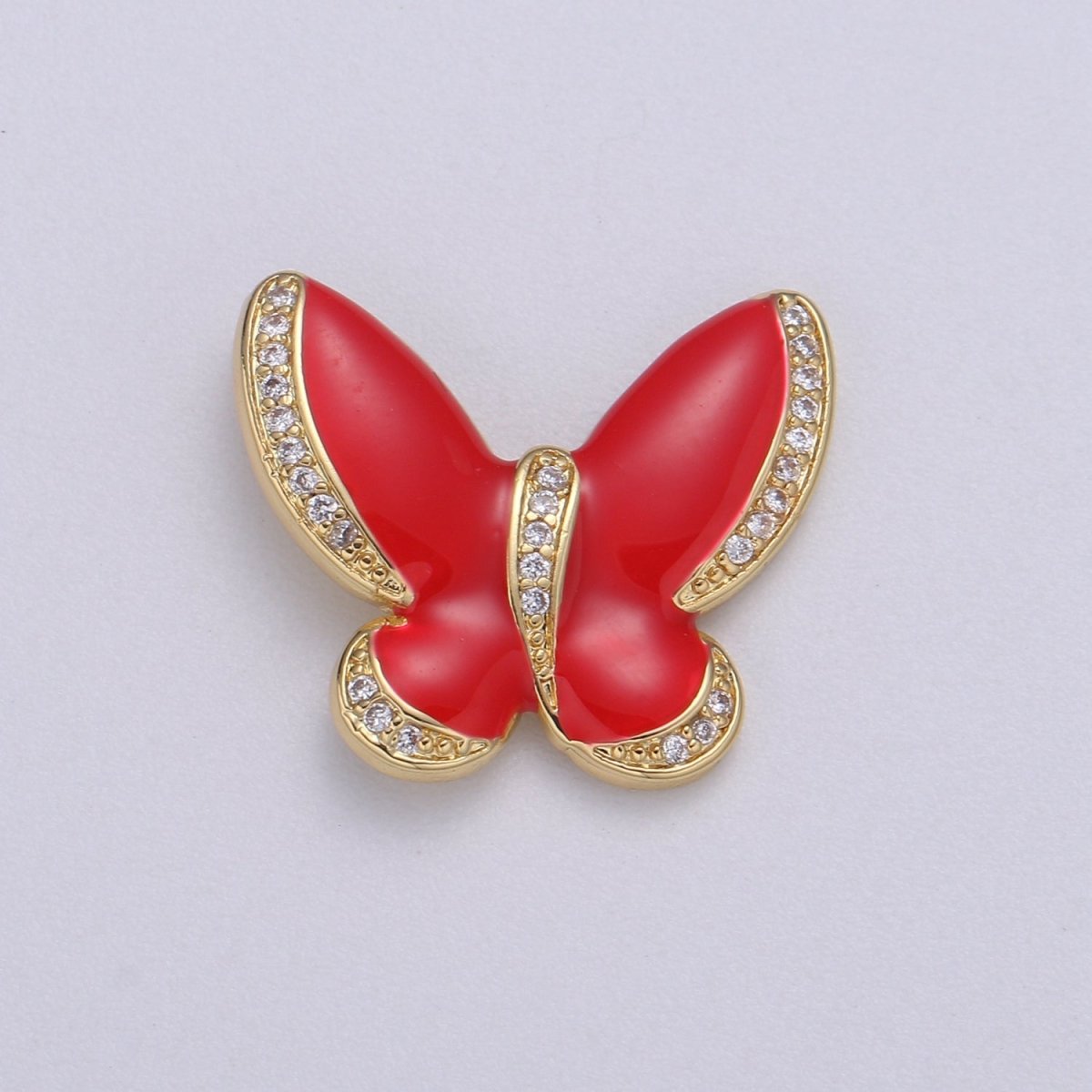 Enamel butterfly charm necklace Dainty Mariposa Charm Pendant for bracelet Jewelry Making Supply Blue, Black Pink Red White Evil Eye H-755 H-781 H-783 H-825 H-827 H-833 H-839 - DLUXCA