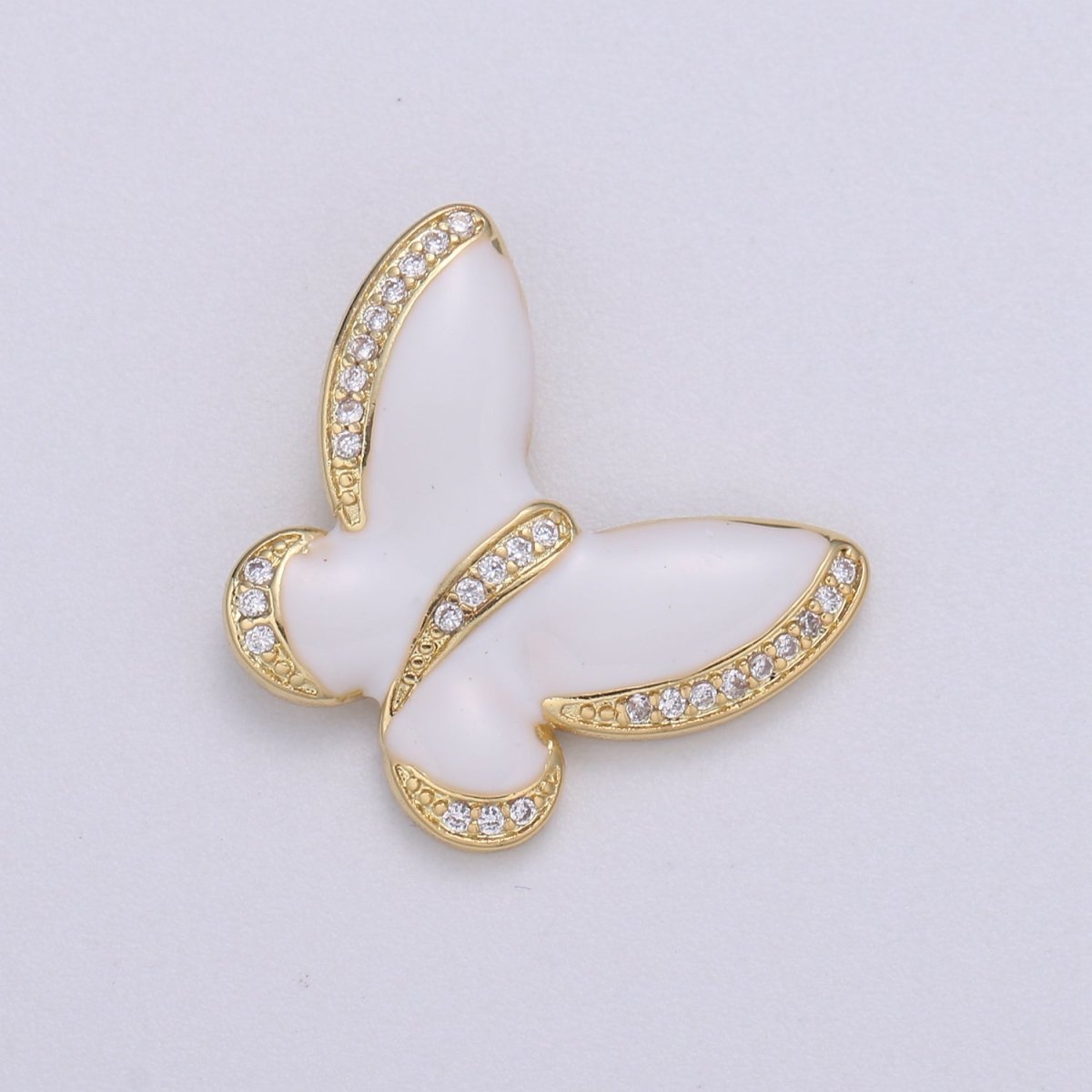 Enamel butterfly charm necklace Dainty Mariposa Charm Pendant for bracelet Jewelry Making Supply Blue, Black Pink Red White Evil Eye H-755 H-781 H-783 H-825 H-827 H-833 H-839 - DLUXCA